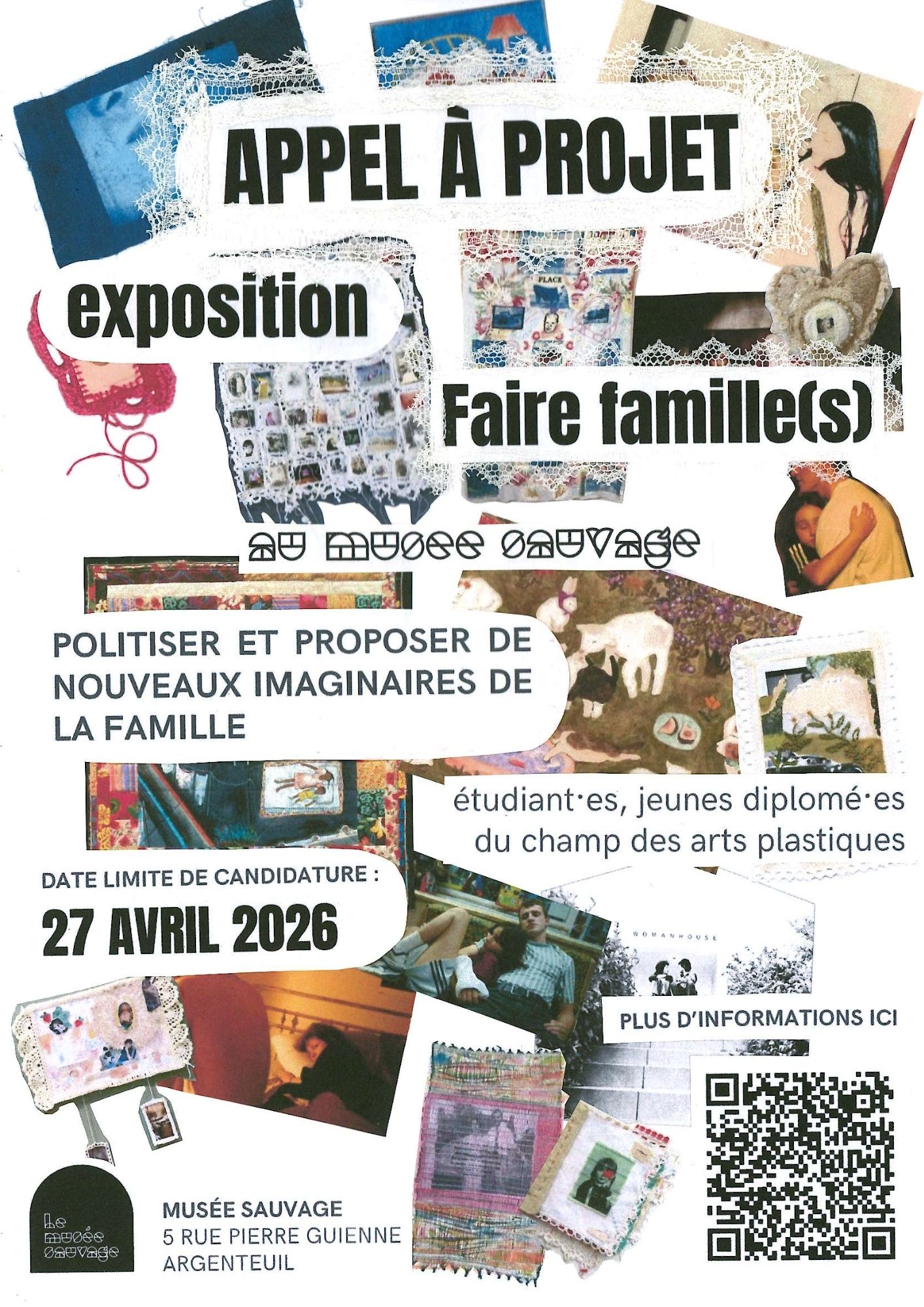 Appel à candidatures : Exposition “Faire famille(s)” au Musée Sauvage