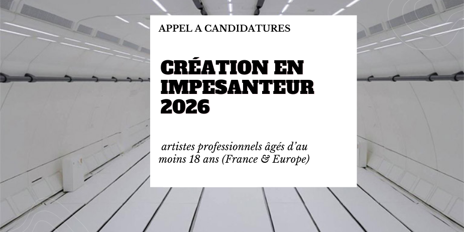 Appel à candidatures : Création en impesanteur 2026