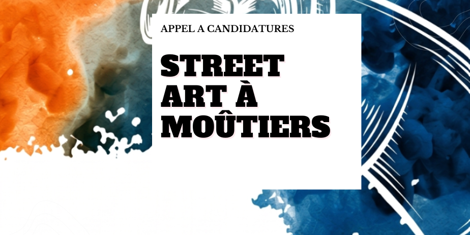 Réalisation d’une œuvre street art sur le lettrage « #MOÛTIERS »