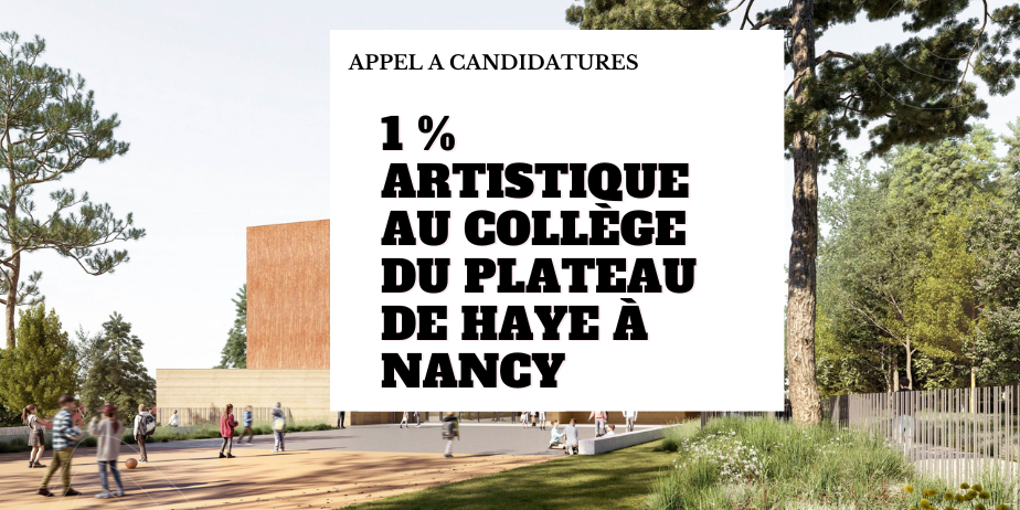 Conception, réalisation et pose d’une œuvre d’art au titre du 1 % artistique pour le collège du Plateau de Haye à Nancy