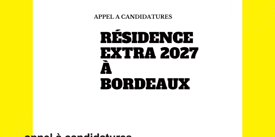 Résidence EXTRA 2027 – Livre-objet, architecture et pédagogie