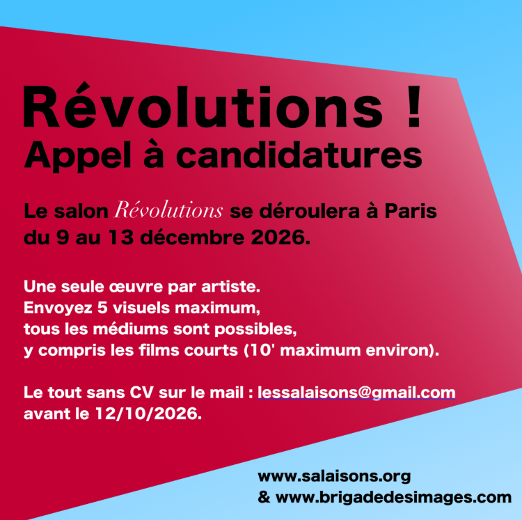Révolutions ! Appel à candidatures